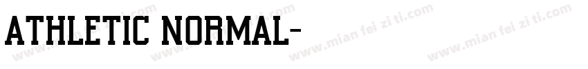 Athletic normal字体转换